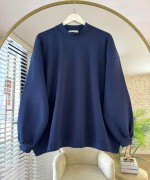 Salaş İnterlok Sweatshirt Lacivert