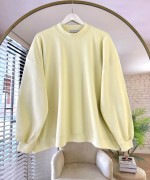 Salaş İnterlok Sweatshirt Sarı