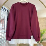 Eteği Piliseli Oversize Tunik Bordo