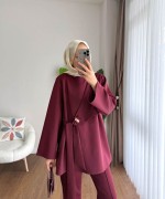 Çapraz Bağlamalı İkili Takım Bordo
