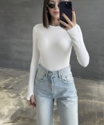 Parmak Geçmeli Oysho Body  Beyaz