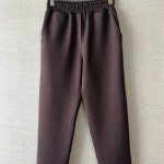Beli Lastikli Scuba Havuç Pantolon Kahverengi