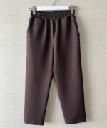 Beli Lastikli Scuba Havuç Pantolon Kahverengi
