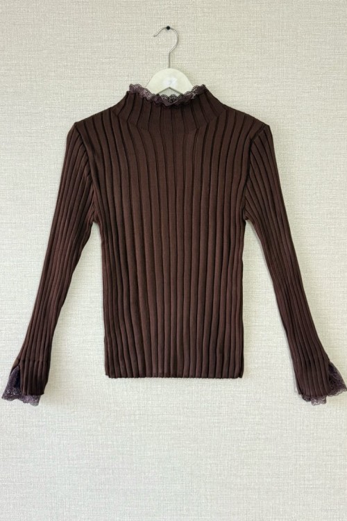 Dantelli Triko Body Kahverengi