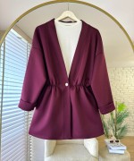 Soral Ceket Bordo