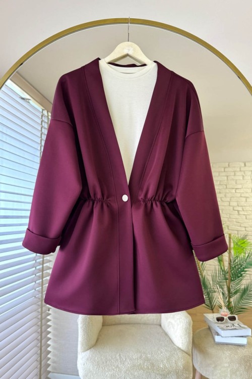 Soral Ceket Bordo