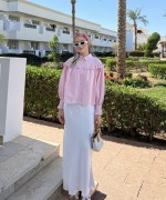 Fırfırlı Kısa Gömlek Pembe