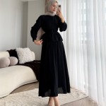 Begonya Etekli Takım Siyah