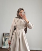Pensli Double Elbise  Bej