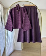 Tassel Etekli Takım Mürdüm