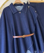 Poppy Denim Panço Takım Lacivert
