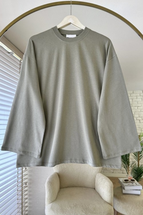 Basic Süprem Sweatshirt Çağla Yeşili