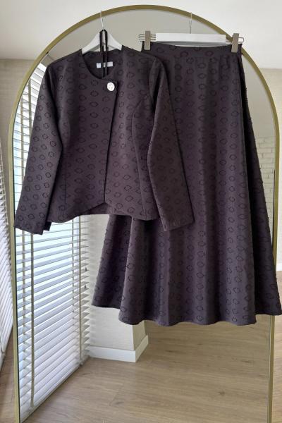 Fringe Etekli Takım Acı Kahve