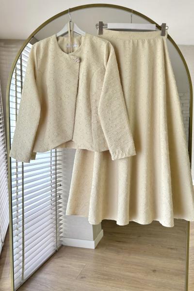 Fringe Etekli Takım Sarı