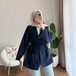 Cepli Müslin Kimono Lacivert