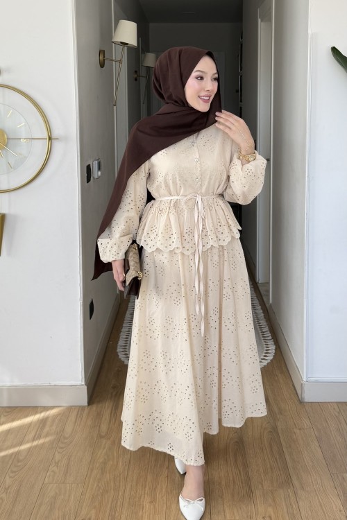 Vitta Brode Etekli Takım Bej