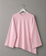  Asimetrik Süprem Penye Bluz Pembe