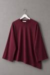  Asimetrik Süprem Penye Bluz Bordo