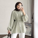 Reglan Kol Oversize Gömlek Çağla Yeşili
