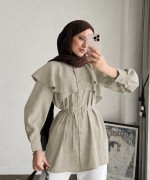 Allerli Modal Gömlek Çağla Yeşili