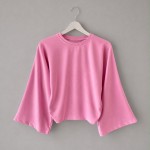 Yanları Büzgülü Bluz Pembe