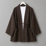 Cepli Müslin Kimono Acı Kahve