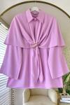Pelerinli Tunik Pembe