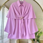 Pelerinli Tunik Pembe