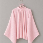 Hakim Yaka Pileli Oversize Bluz Pembe