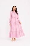 Daisy Desenli Elbise Pembe