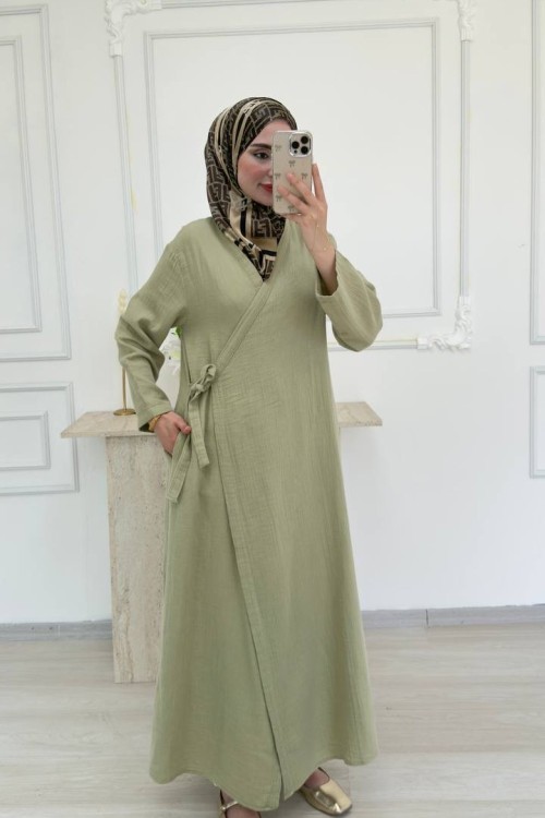 Pinterest Müslin Kap Çağla Yeşili