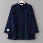 Polo Yaka Süprem Sweatshirt Lacivert