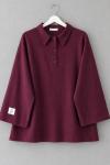 Polo Yaka Süprem Sweatshirt Bordo