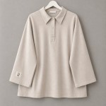Polo Yaka Süprem Sweatshirt Bej