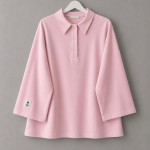 Polo Yaka Süprem Sweatshirt Pembe