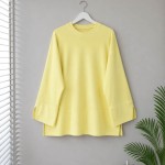 Yırtmaç Detaylı Süprem Sweatshirt Sarı
