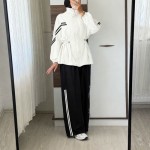 Line Şeritli Takım Beyaz