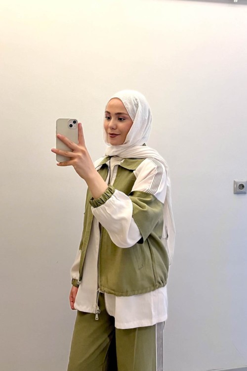 Parçalı Modal Takım Yeşil