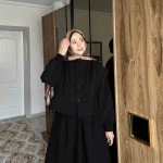 Lupin Etekli Takım Siyah