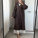 Cupra Like Kimono Kahverengi