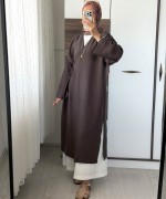 Cupra Like Kimono Kahverengi