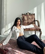 Dikişsiz Paça Mom Fit Kot Pantolon Koyu Lacivert