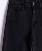 Dikişsiz Paça Mom Fit Kot Pantolon Antrasit