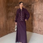 Bella Etekli Takım Mürdüm