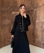Bella Etekli Takım Siyah