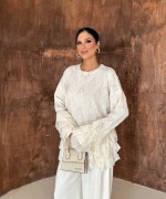 Clara Triko Takım Krem