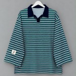 Selanik Çizgili Sweatshirt Yeşil