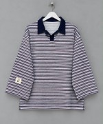 Selanik Çizgili Sweatshirt Mor