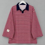 Selanik Çizgili Sweatshirt Kırmızı