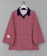 Selanik Çizgili Sweatshirt Kırmızı